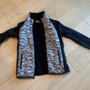 Marmot Black Jacket with Gray Textured Front Panels
